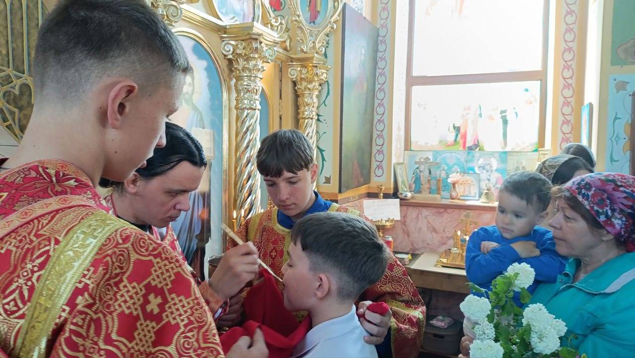Литургия в селе Межводное